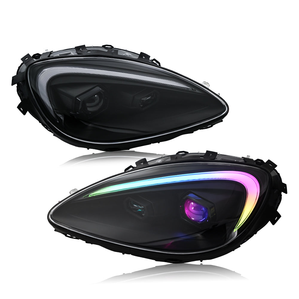 TT-ABC RGB Headlight For 2005-2013 Chevrolet Corvette C6 LED Headlight Assembly - TT-ABC