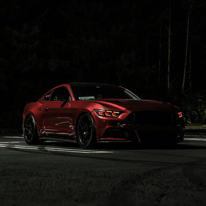 TT-ABC RGB Headlight For 2015-2017 Ford Mustang S550 Projector Front Lamp Assembly with Triple Beam Len - TT-ABC