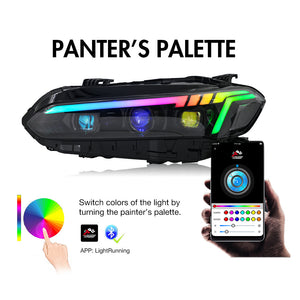 TT-ABC RGB Headlight For 2022-2025 Honda Civic 11th Gen Headlight Assembly - TT-ABC