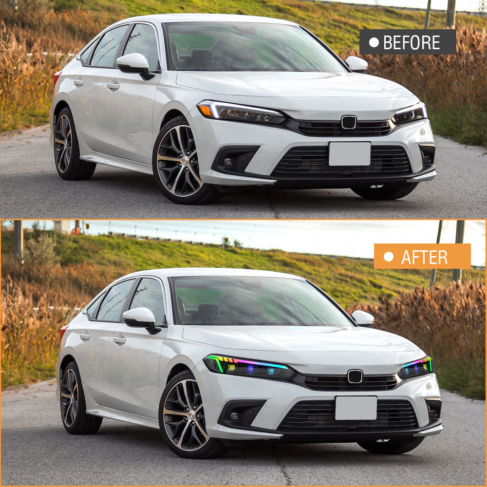 TT-ABC RGB Headlight For 2022-2025 Honda Civic 11th Gen Headlight Assembly - TT-ABC