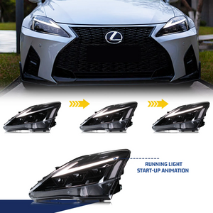 TT-ABC RGB Headlight for Lexus IS250/ IS250C IS350 IS350C IS220d 2006-2013, ISF 2008-2014 With DRL Start UP Animation & Sequential Indicator - TT-ABC