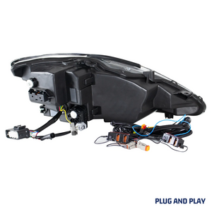 TT-ABC RGB Headlight for Lexus IS250/ IS250C IS350 IS350C IS220d 2006-2013, ISF 2008-2014 With DRL Start UP Animation & Sequential Indicator - TT-ABC