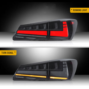 TT-ABC RGB Tail Light For 2006-2012 Lexus IS250 IS350 ISF LED Tail Light Sequential Signal Light - TT-ABC