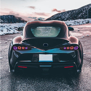 TT-ABC RGB Tail Light for 2020-2025 Toyota GR Supra MK5 A90 & A91 Start up Animation DRL Sequential Indicator Rear Lamp Assembly - TT-ABC