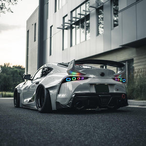 TT-ABC RGB Tail Light for 2020-2025 Toyota GR Supra MK5 A90 & A91 Start up Animation DRL Sequential Indicator Rear Lamp Assembly - TT-ABC