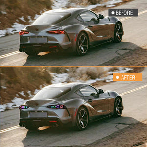 TT-ABC RGB Tail Light for 2020-2025 Toyota GR Supra MK5 A90 & A91 Start up Animation DRL Sequential Indicator Rear Lamp Assembly - TT-ABC