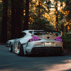 TT-ABC RGB Tail Light for 2020-2025 Toyota GR Supra MK5 A90 & A91 Start up Animation DRL Sequential Indicator Rear Lamp Assembly - TT-ABC