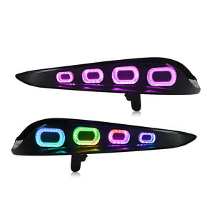 TT-ABC RGB Tail Light for 2020-2025 Toyota GR Supra MK5 A90 & A91 Start up Animation DRL Sequential Indicator Rear Lamp Assembly - TT-ABC