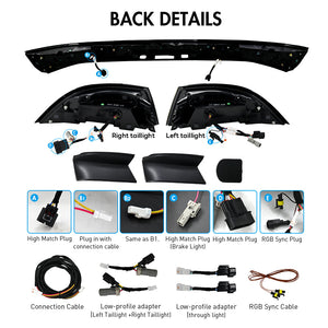 TT-ABC RGB Tail Light with Trunk Lamp for 2023-2025 Honda Accord 11th Gen Rear Lamps Assembly - TT-ABC