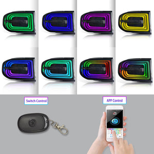 TT-ABC RGB Tail Lights For 2007-2021 Toyota FJ Cruiser Rear Lamps Assembly - TT-ABC