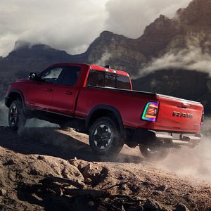 TT-ABC RGB Tail Lights for 2009-2018 Dodge Ram 1500 Rear Lamps Assembly Dynamic Led Tail lights - TT-ABC