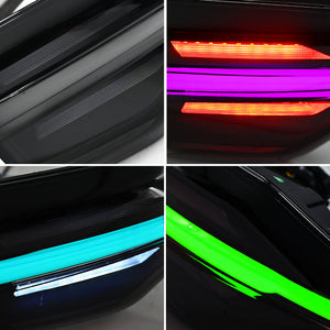 TT-ABC RGB Tail Lights for 2020-2024 Toyota Corolla Start Up Animation DRL Sequential Indicator Rear Lamp Assembly - TT-ABC