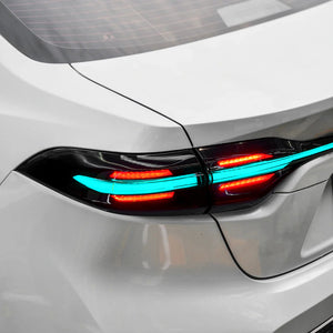 TT-ABC RGB Tail Lights for 2020-2024 Toyota Corolla Start Up Animation DRL Sequential Indicator Rear Lamp Assembly - TT-ABC