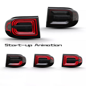 TT-ABC Smoked Tail Lights For 2007-2021 Toyota FJ Cruiser Rear Lamps Assembly - TT-ABC