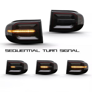 TT-ABC Smoked Tail Lights For 2007-2021 Toyota FJ Cruiser Rear Lamps Assembly - TT-ABC