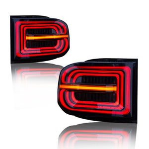 TT-ABC Smoked Tail Lights For 2007-2021 Toyota FJ Cruiser Rear Lamps Assembly - TT-ABC