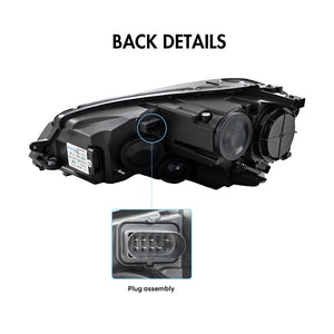 TT-ABC Led Headlight for 2013-2018 Volkswagen Golf 7 MK7 with dynamic indicator lights (Laser Version) - TT-ABC