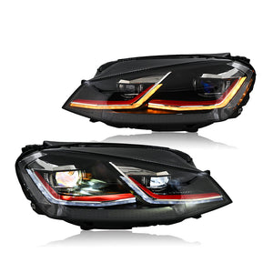 TT-ABC Led Headlight for 2013-2018 Volkswagen Golf 7 MK7 with dynamic indicator lights (Laser Version) - TT-ABC