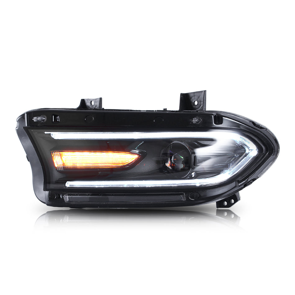 New LED Headlights High & Low Beam Headlight Assembly Replacement For Dodge Charger 2015-2020
