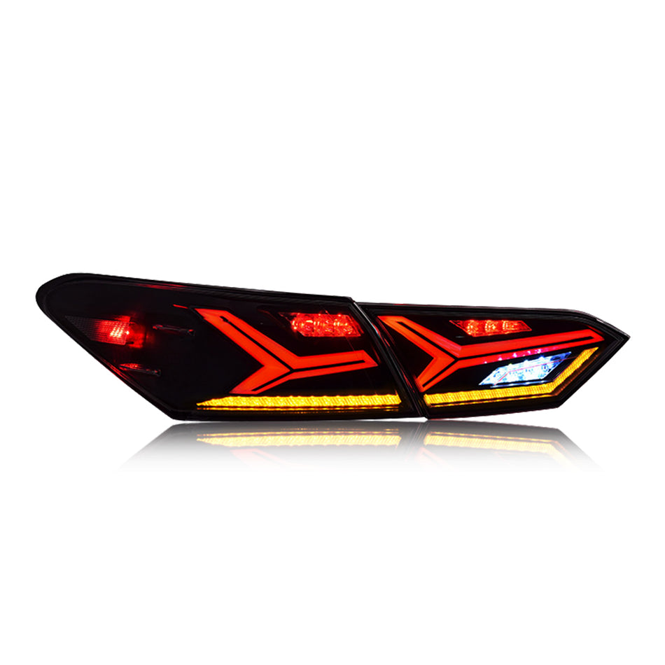 Luz traseira LED para 8th Gen Toyota Camry 2018-2023 LE / SE / XLE / XSE / TRD Tail lights Montagem