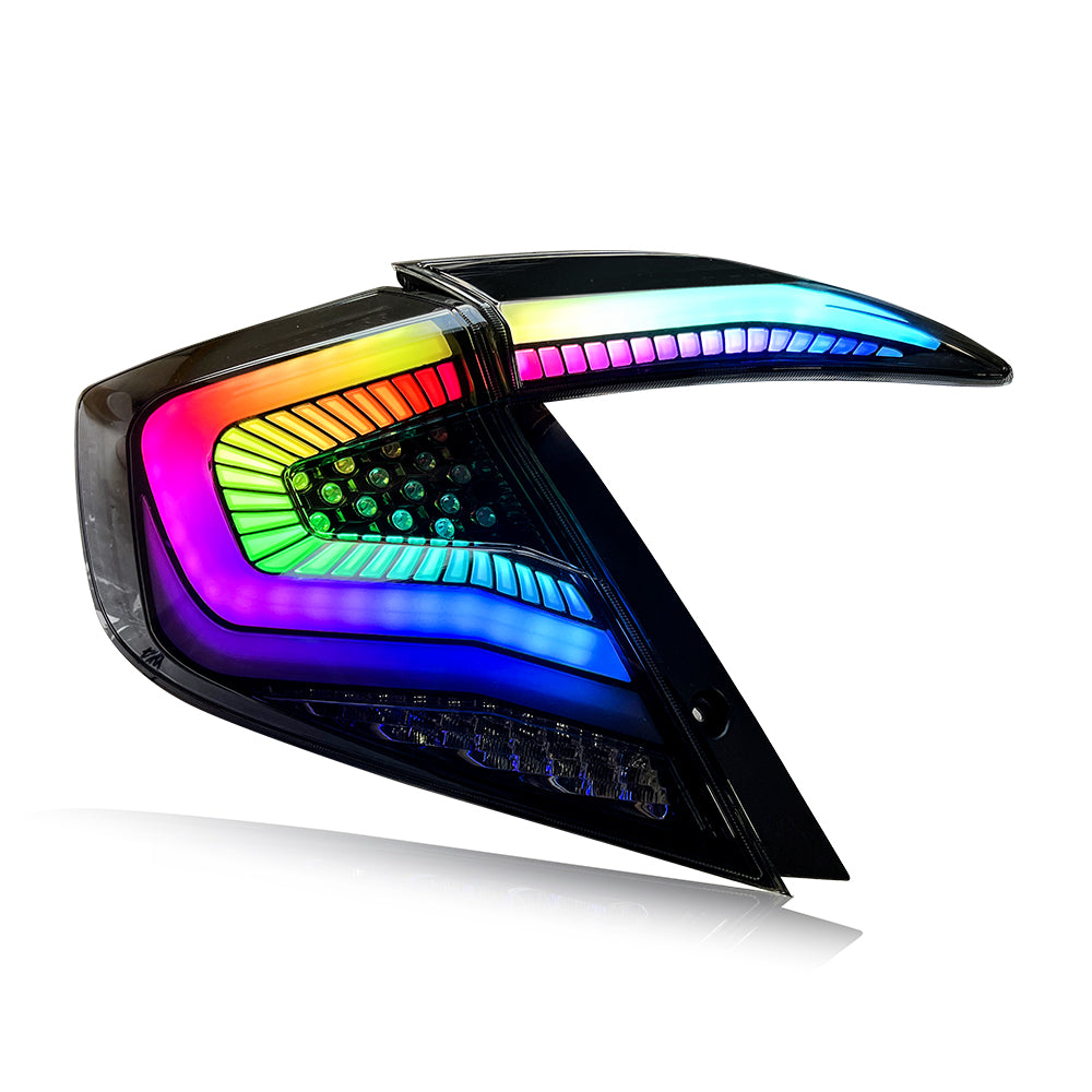 ホンダシビック用RGBテールライト2016-2021、シビックセダンのみの第10世代テールライト