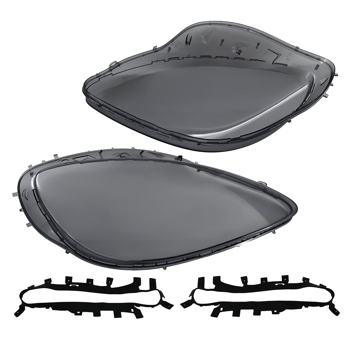 Headlight Lens Cover for 2005-2013 Chevrolet Corvette C6 Front Left Right Headlight with Gasket 1 Set