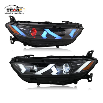 Faros delanteros LED TT-ABC para Honda Accord Sedán 2023-2025 (Demon Eye)