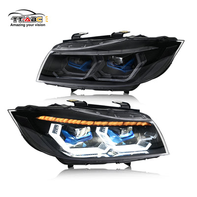 Phare LED TT-ABC pour BMW Série 3 E90 E91 320i 323i 325 330 335 2009-2012 (halogène/xénon) 