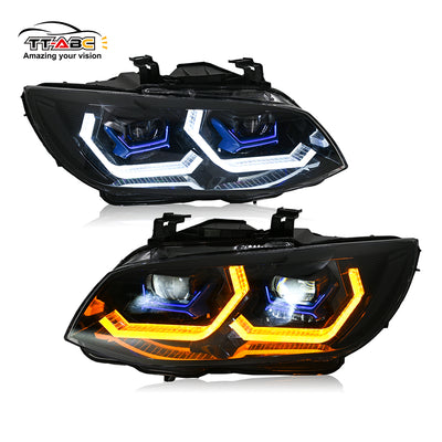 Phare LED TT-ABC pour BMW E92 E93 (2007-2013) MPhare avant à projecteur LED HID xénon coupé pour BMW Série 3 (325i, 328i, 330i, 335i) 