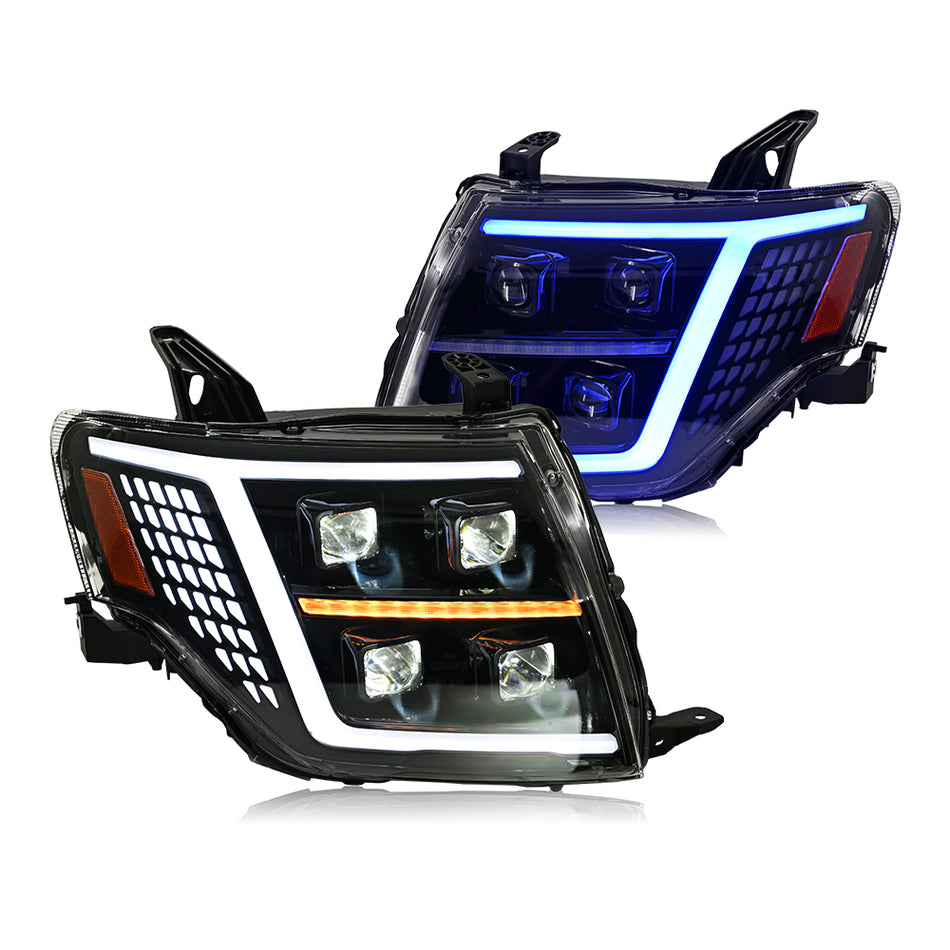 TT-ABC Led Headlight For 2009-2021 Mitsubishi Pajero V93 V97 Led Headlights With Dynamic Animation Lights