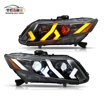 Phares TT-ABC Demon Eye pour Honda Civic 9e génération berline 4 portes (2012-2015) 