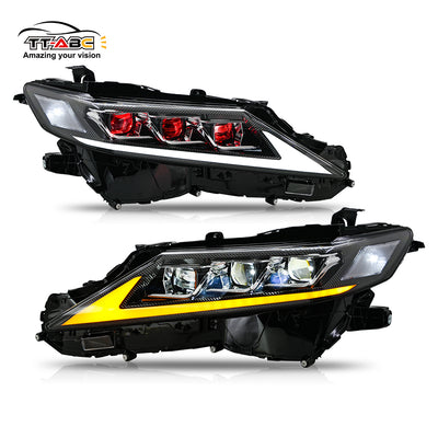 Faros LED de fibra de carbono TT-ABC para Toyota Camry de 8.ª generación (2018-2024)