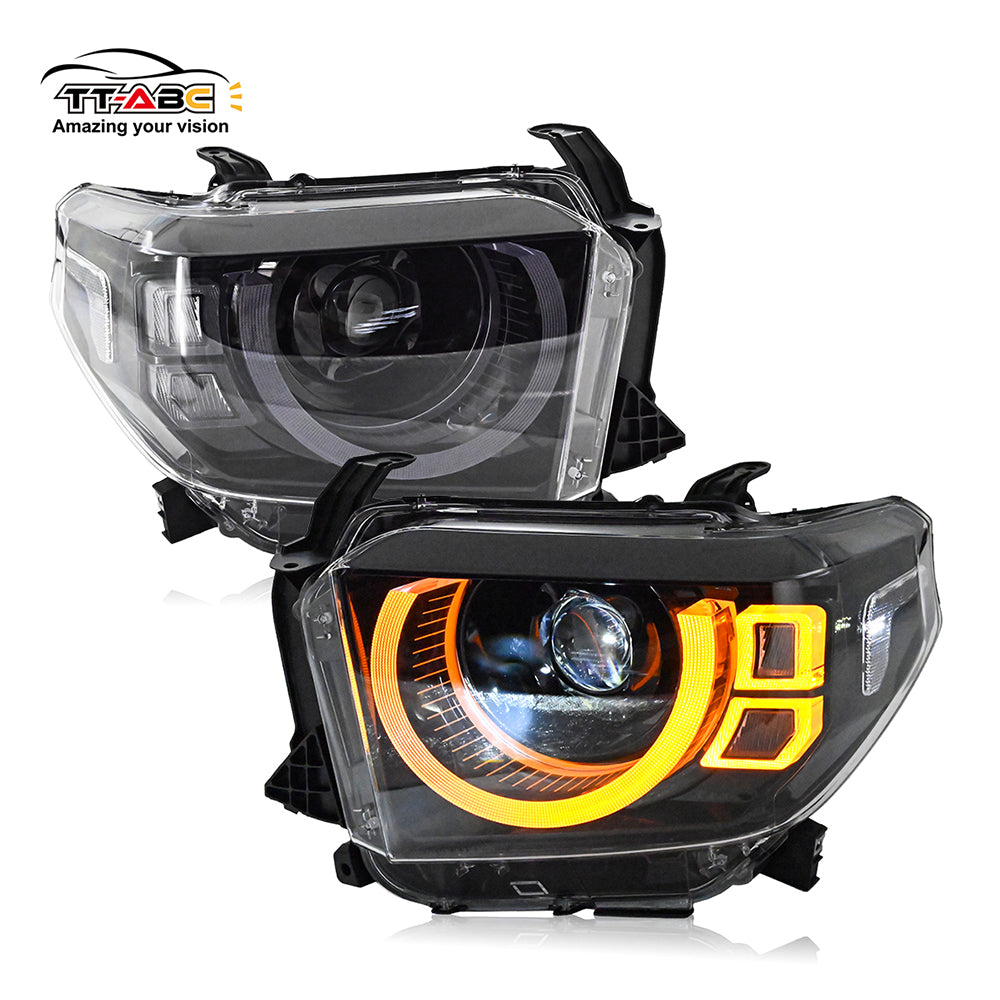 TT-ABC Led Headlights For 2014-2021 Toyota Tundra Headlights Assembly(Land Rover Defender style)