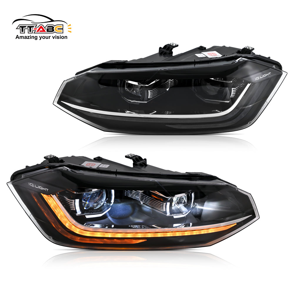 TT-ABC Led Headlight for 2019-2022 VV Volkswagen POLO Headlamp Halogen to Led