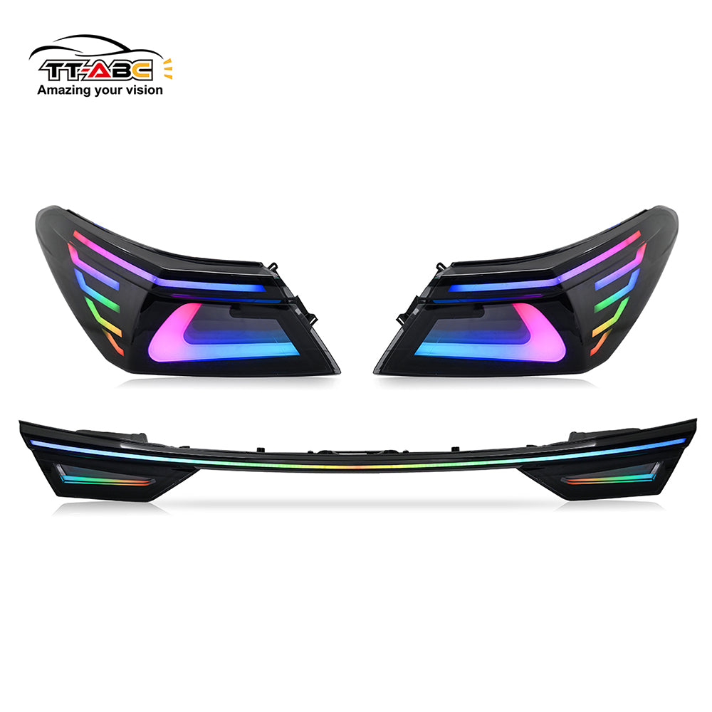 Pour l’assemblage de feux arrière à LED fumés Toyota Camry 2018-2024