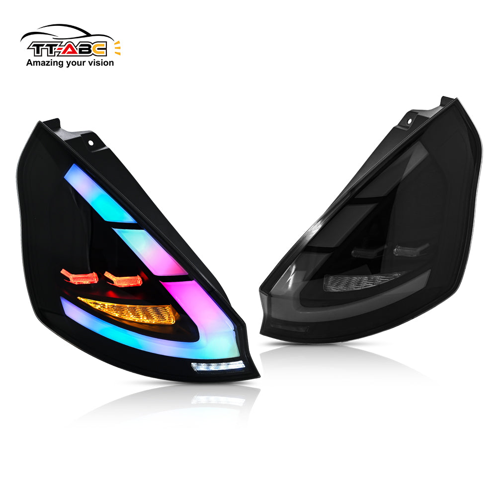 TT-ABC RGB Tail Lights for 2011-2019 Ford Fiesta Hatchback SE ST