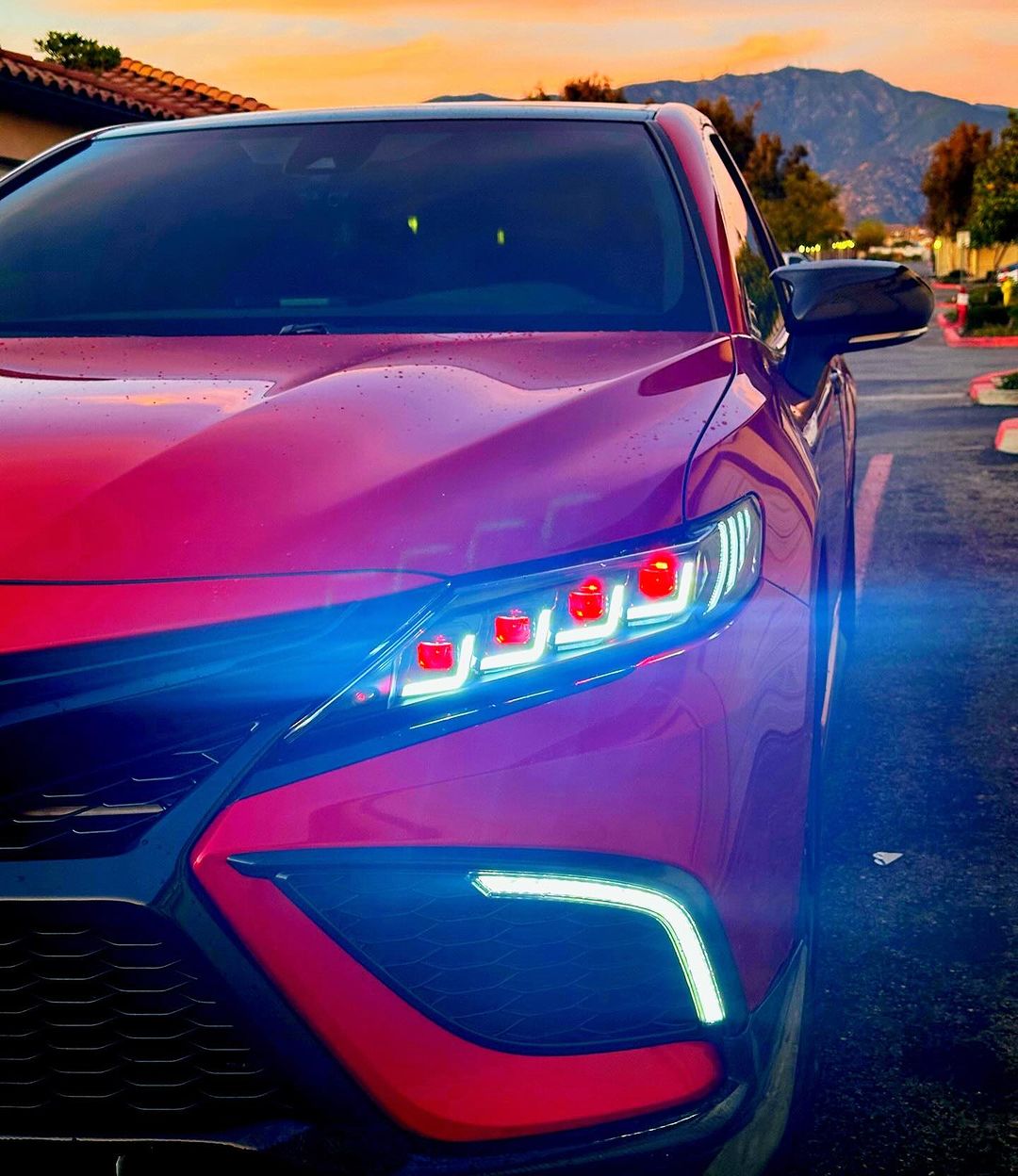2018-2024 トヨタ カムリ LE SE XLE XSE TRD 用 デーモン アイ ヘッド