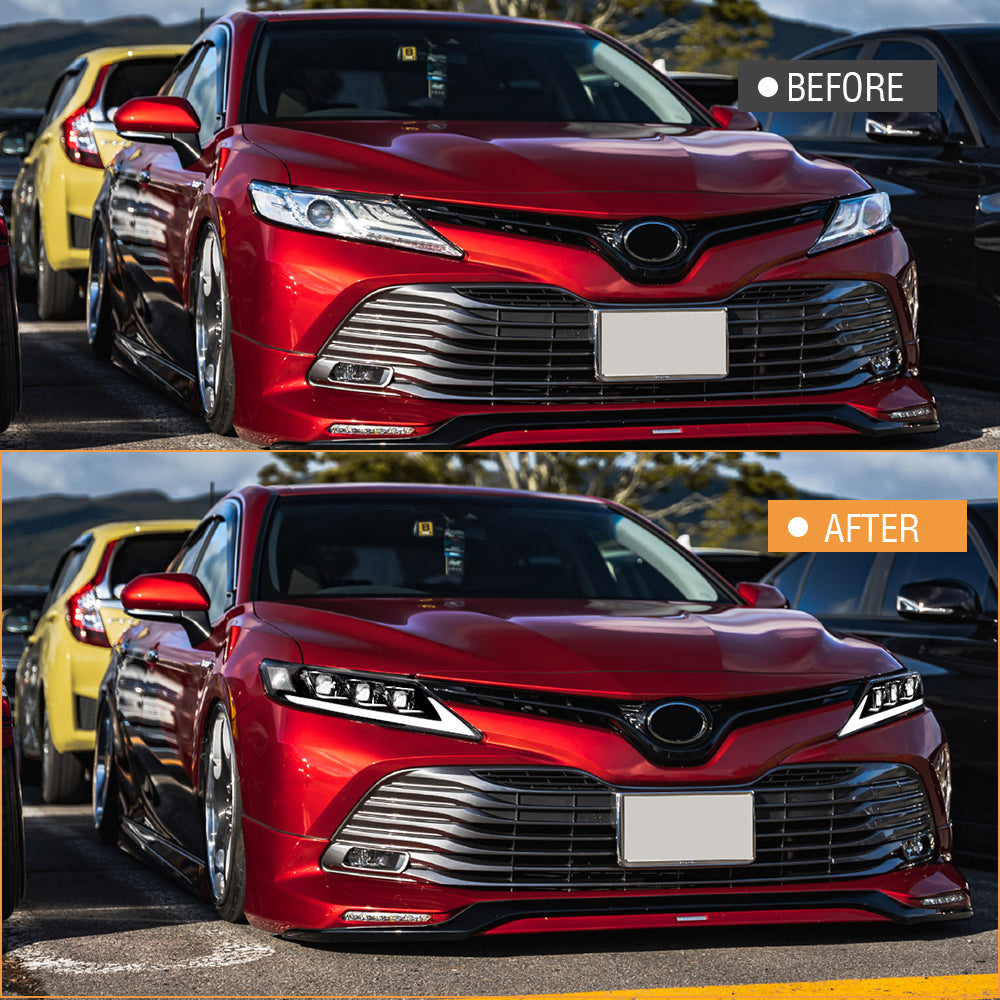 For 2018-2024 Toyota Camry Led Headlights (Clear refletor)-Toyota-TT-ABC