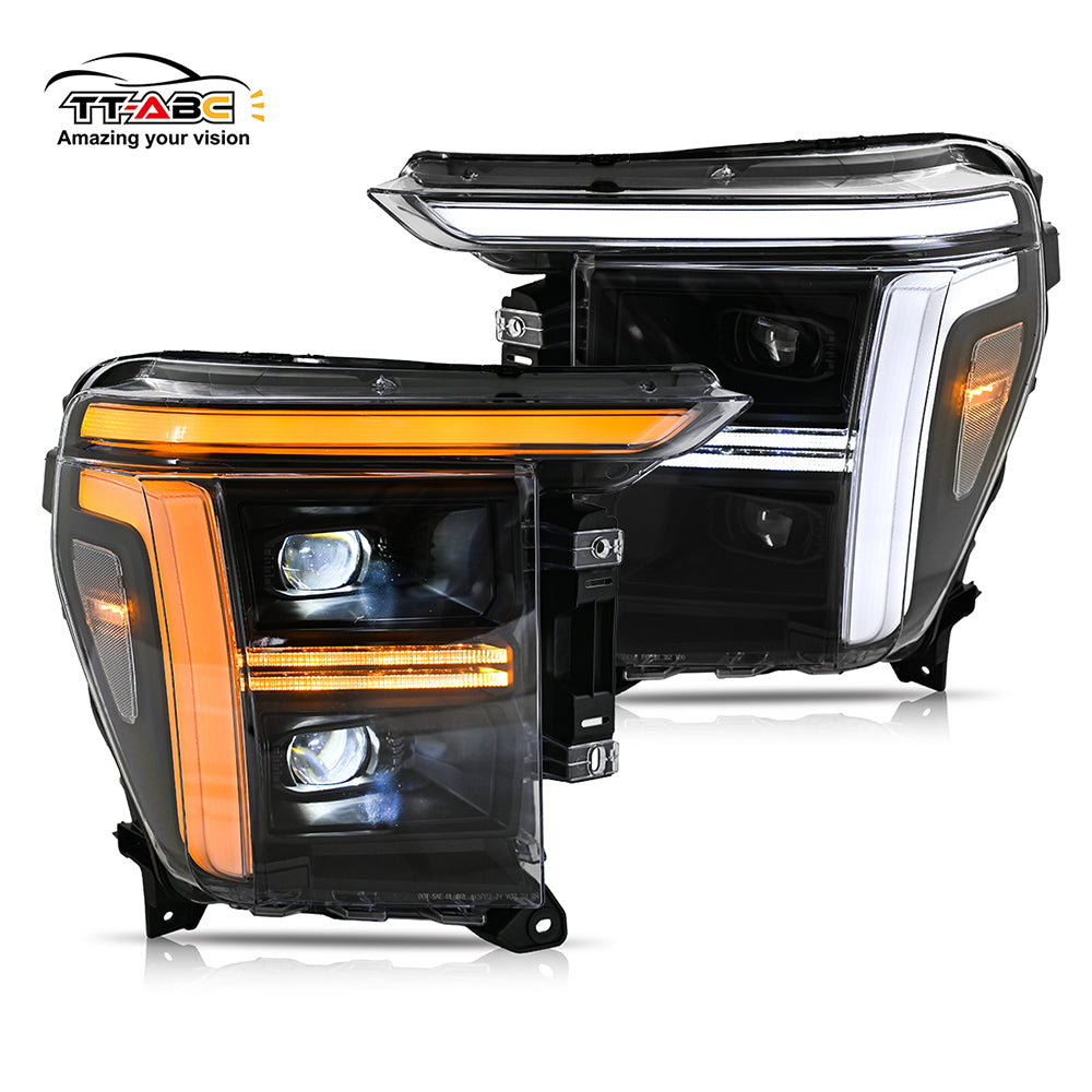 TT-ABC Full LED Headlights for 2021-2023 Ford F-150 F150 P702 14th Gen