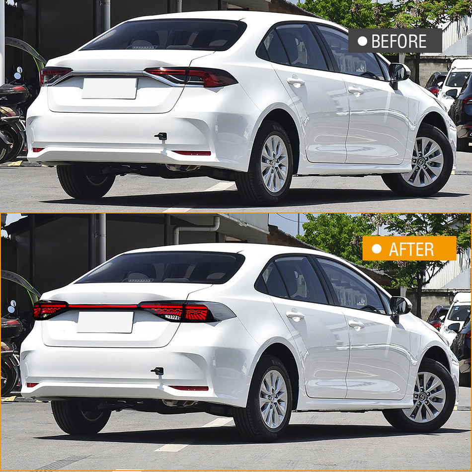 Luz traseira LED para 2020-2023 Toyota Corolla Conjunto de luz traseira traseira