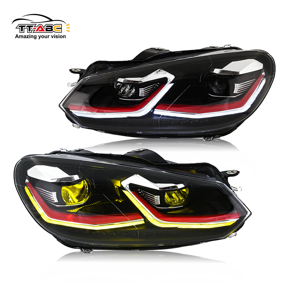 TT-ABC Led Headlight for 2010-2014 Volkswagen Golf MK6