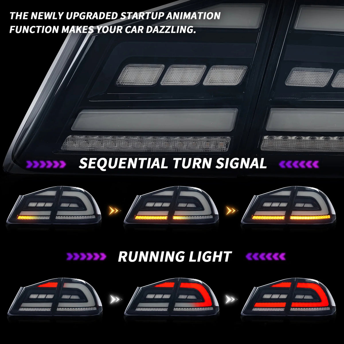 Type R Lights TT-ABC Led Tail Lights for 2006-2012 Honda Civic FD1,FD2 Type-R - TT-ABC