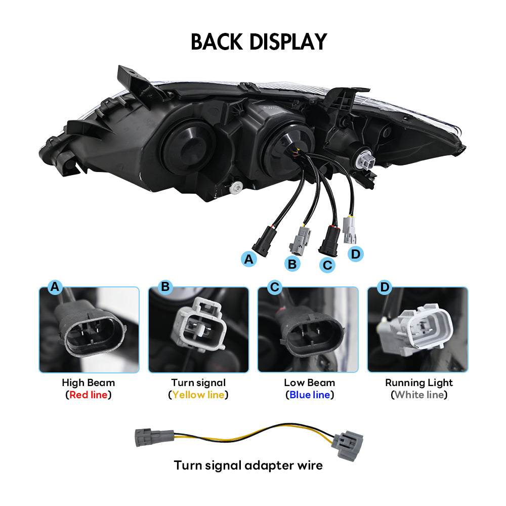TT-ABC New LED Headlight for 2010-2011 Toyota Camry Headlight Assembly