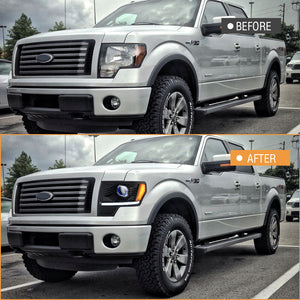 TT-ABC Led Projector Headlights for 2009-2014 Ford F-150 Led Headlight Assembly-TT-ABC-TT-ABC