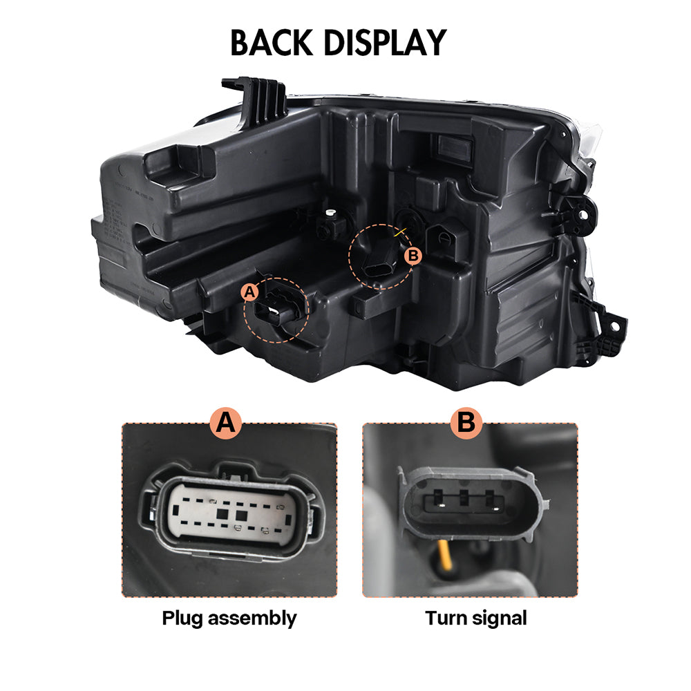 TT-ABC Led Headlight for 2022-2024 Ford Maverick Headlight Assemblies
