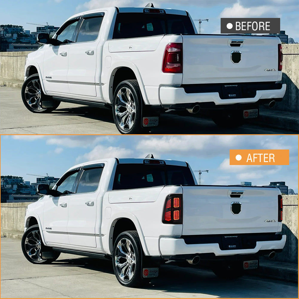 Feu arrière à LED TT-ABC pour 2009-2018 Dodge RAM 1500, 2013-2018 Dodge RAM 1500 2500 Assemblée de feu arrière