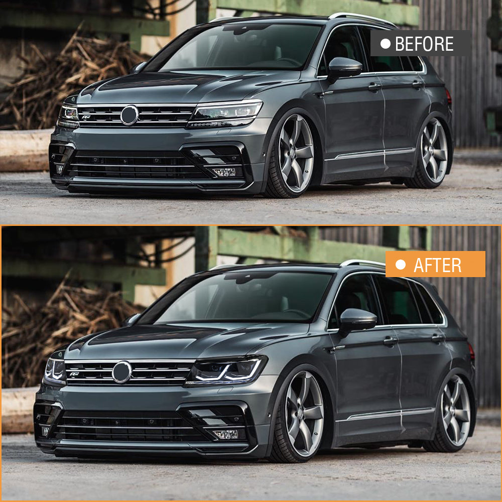 TT-ABC LED-Scheinwerfer für 2017–2021 Volkswagen VW Tiguan mit Start-Up-Animation, sequentieller Blinker, Frontleuchte