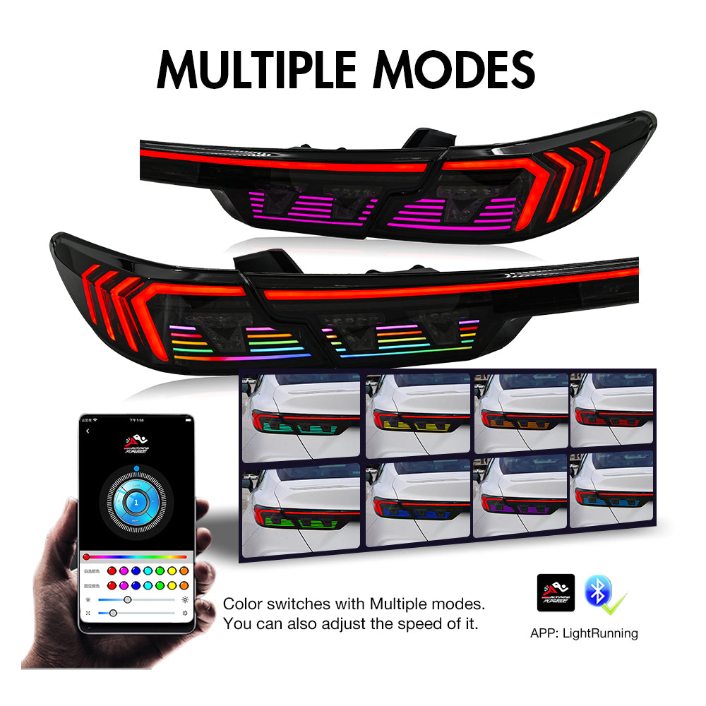 TT-ABC RGB Tail Lights For 2025-2026 Toyota Camry 9th Gen XLE XSE