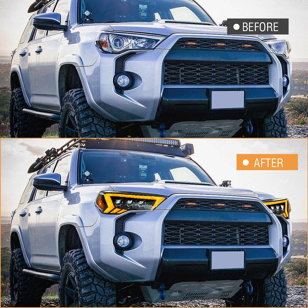 TT-ABC LED Headlights For 2014-2022 Toyota 4Runner Front Lamp Assembly