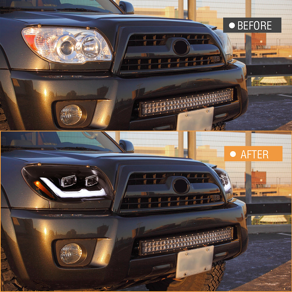 TT-ABC LED Headlights for 2006-2009 Toyota 4Runner Front Lamp Assembly